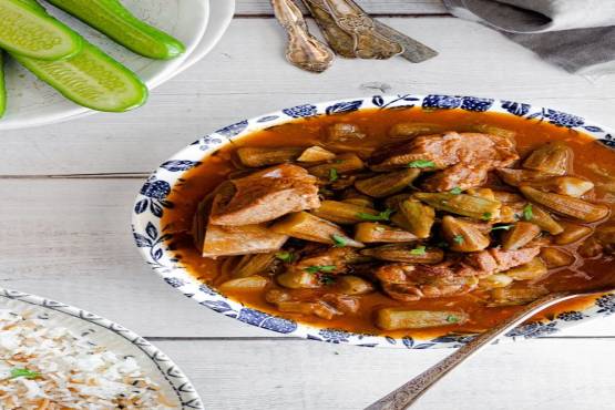 OKRA WITH MEAT